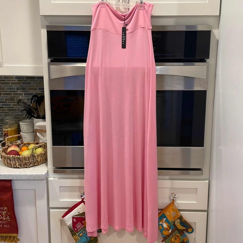 Floor length light Pink Skirt